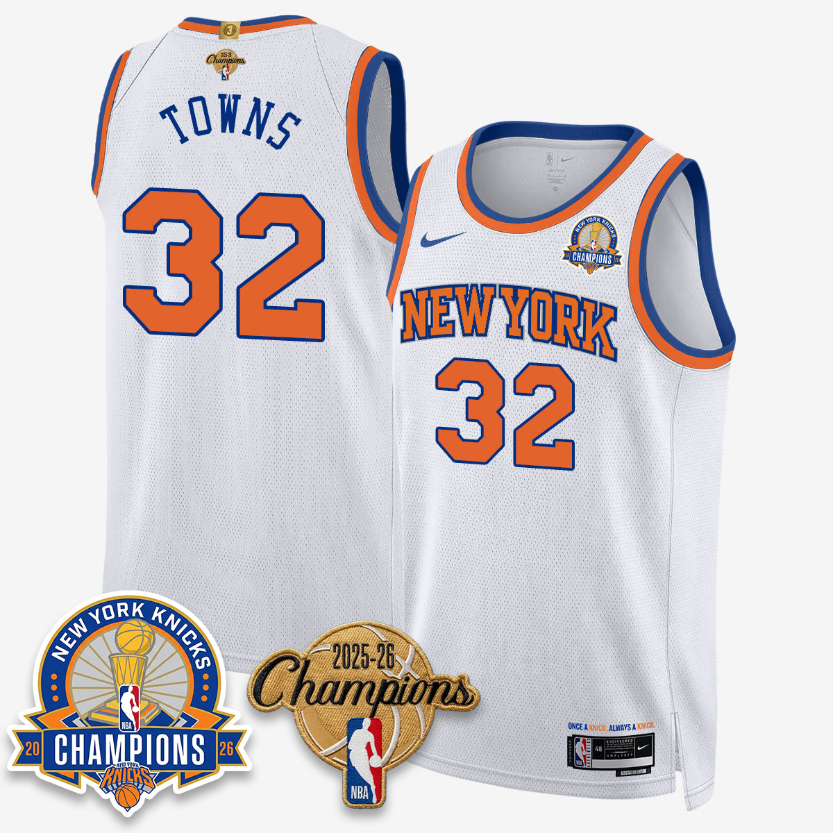 NYK 2026 Basketball Champions Special Edition Vapor Jersey V2- Stitched