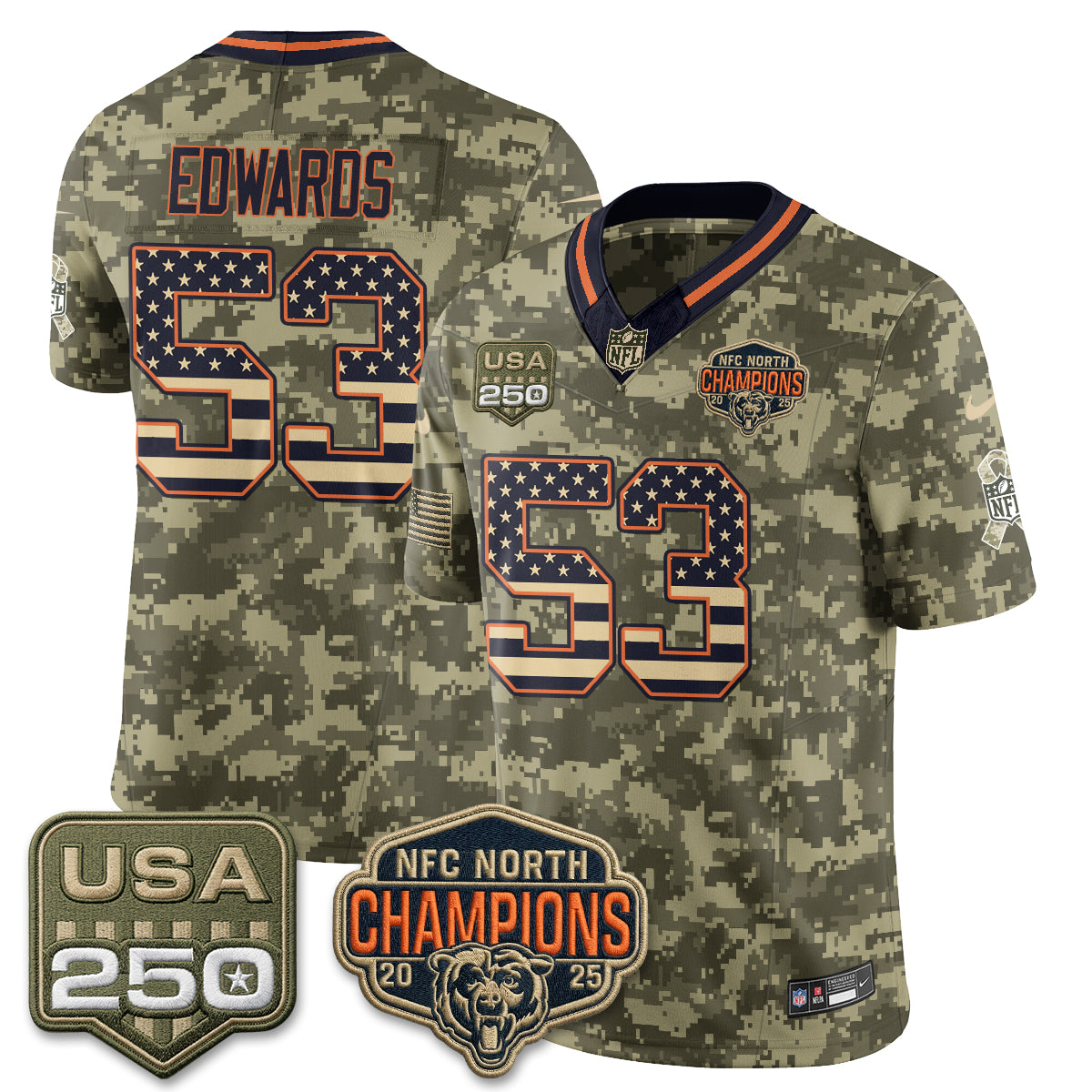 CHI 2026 Salute to Service Edition Vapor Jersey - Stitched