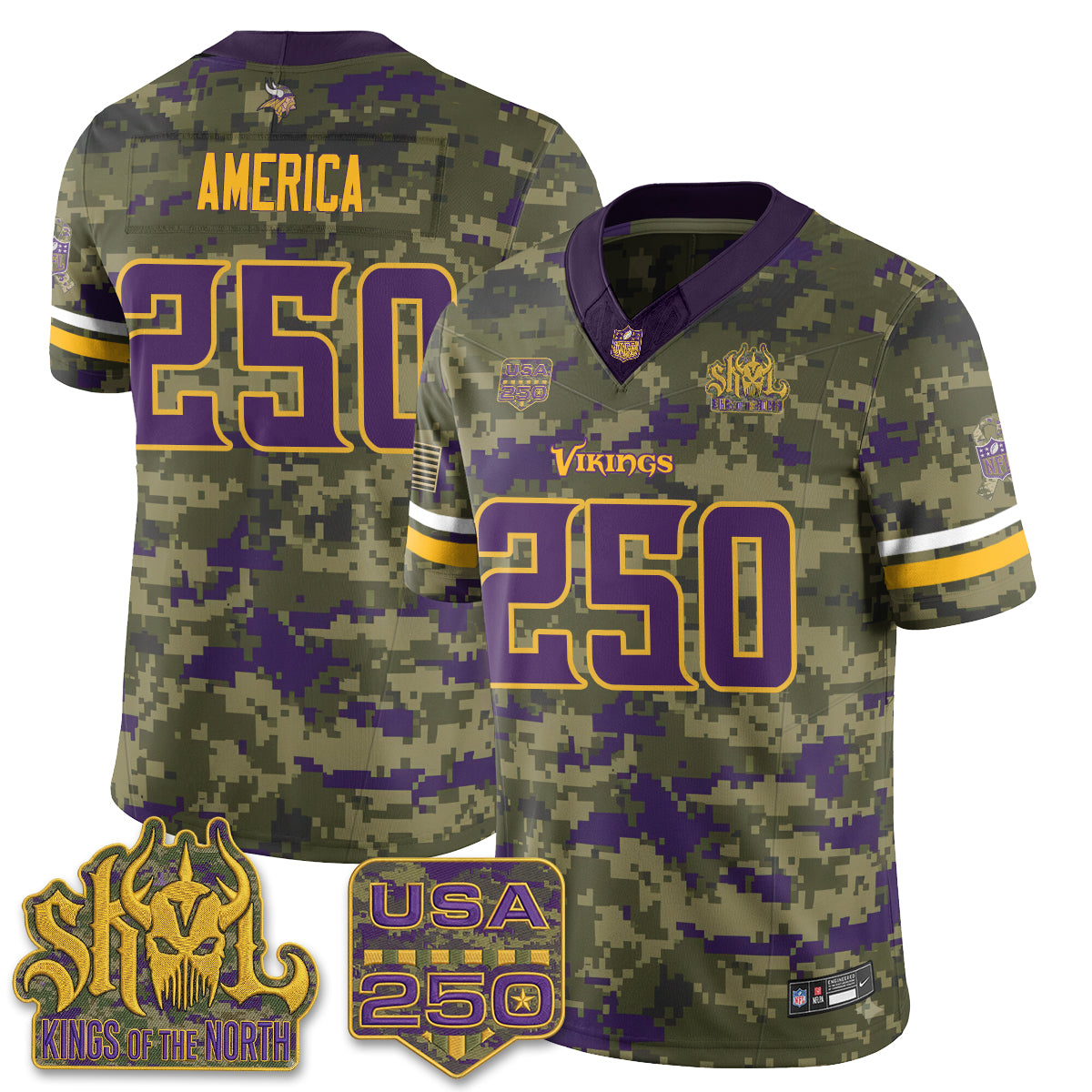 MIN 2026 Salute to Service Edition Vapor Jersey - Stitched