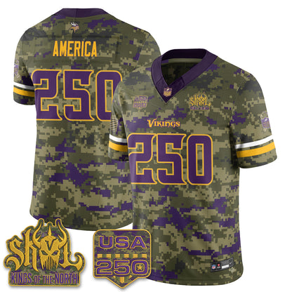 MIN 2026 Salute to Service Edition Vapor Jersey - Stitched