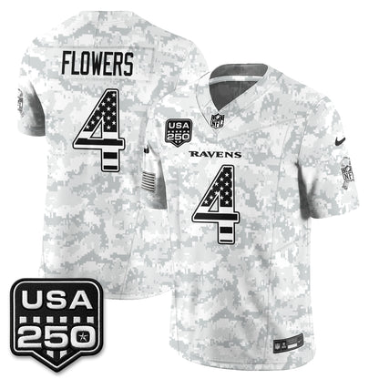 Baltimore Ravens 2026 Salute to Service Vapor Jersey - Stitched