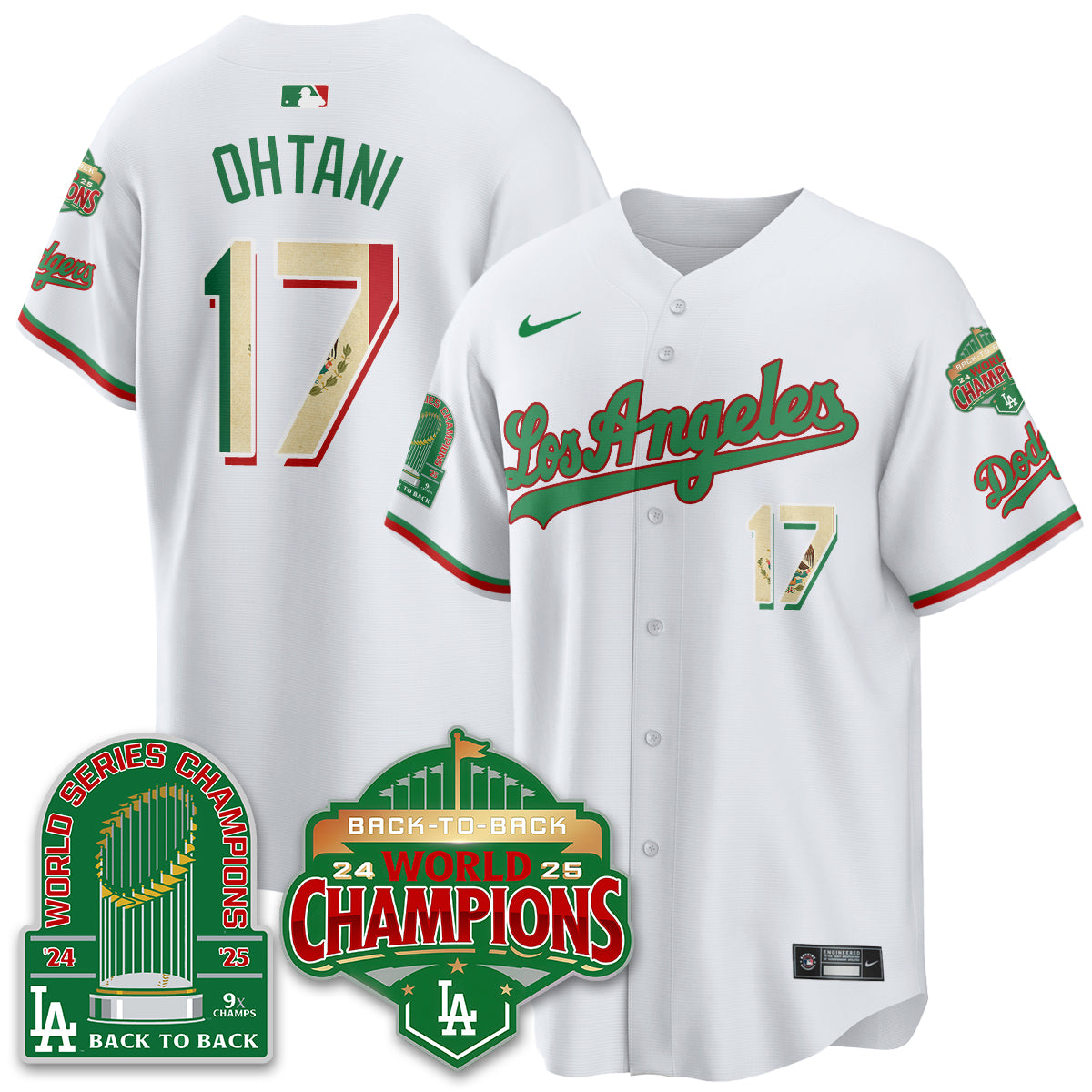 LAD Mexico Vapor Limited Jersey - 9x & B2B Champs - All Stitched