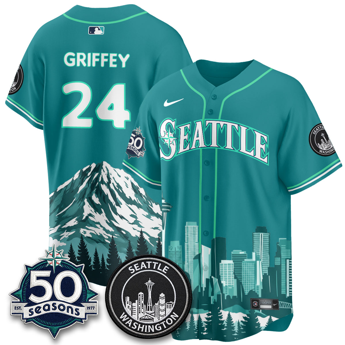Seattle Mariners City Edition Vapor Jersey - Printed