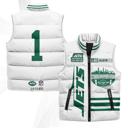NYJ Gotham City Puffer Vest - Printed