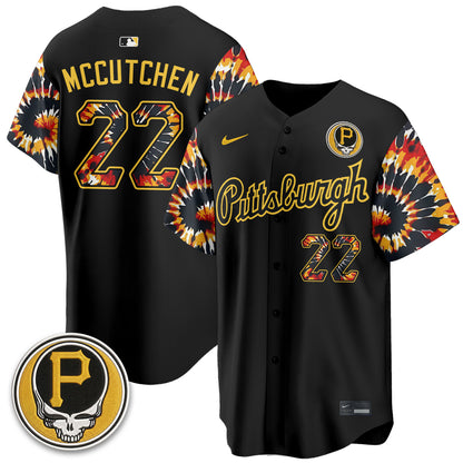 Pittsburgh Pirates x Grateful Dead Vapor Limited Jersey - Stitched