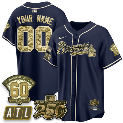 ATL Salute to Service 2026 Vapor Limited Custom Jersey - All Stitched