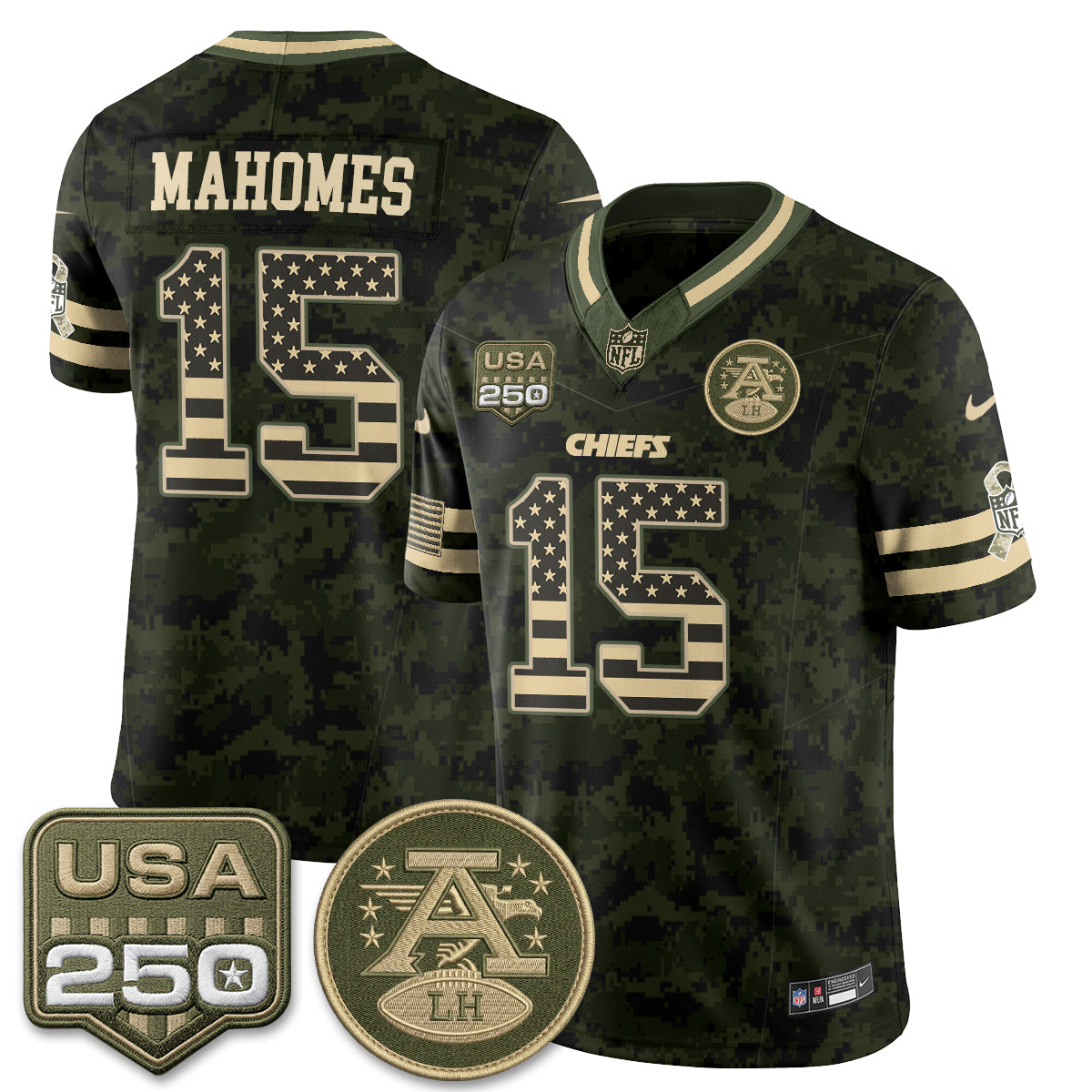Kansas City Chiefs 2026 Salute to Service Vapor Jersey - Stitched