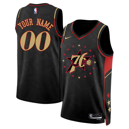Philadelphia 76ers Fan Gear Limited Vapor Custom Jersey - Stitched