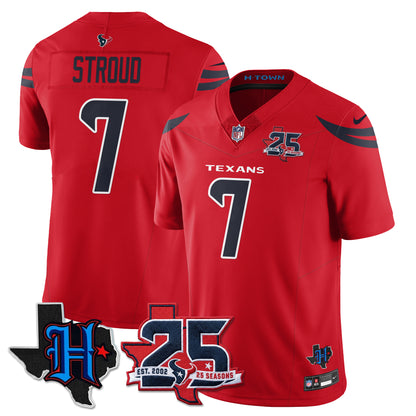 HOU 25th Seasons in 2026 Basic Vapor Limited Jersey - All Stitched