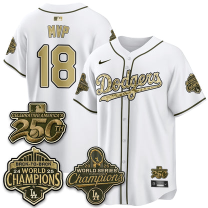 LAD Military Appreciation Game Day Jersey -All Stitched
