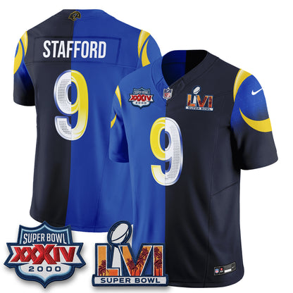 LAR Rivalries Split Vapor Jersey - Stitched