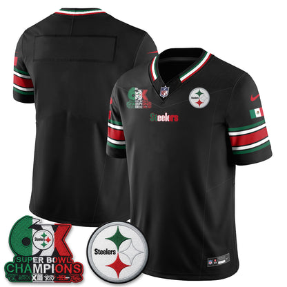 Pittsburgh Steelers Mexico Edition Vapor Jersey - Stitched