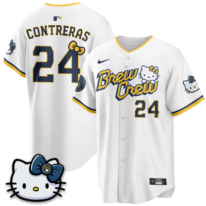Milwaukee Brewers x Meow KT Vapor Jersey - Stitched N1
