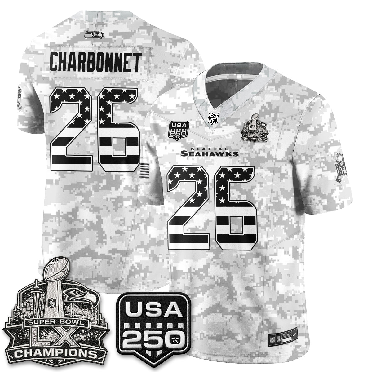 SEA 2026 Salute to Service Edition Vapor Jersey - Stitched n5
