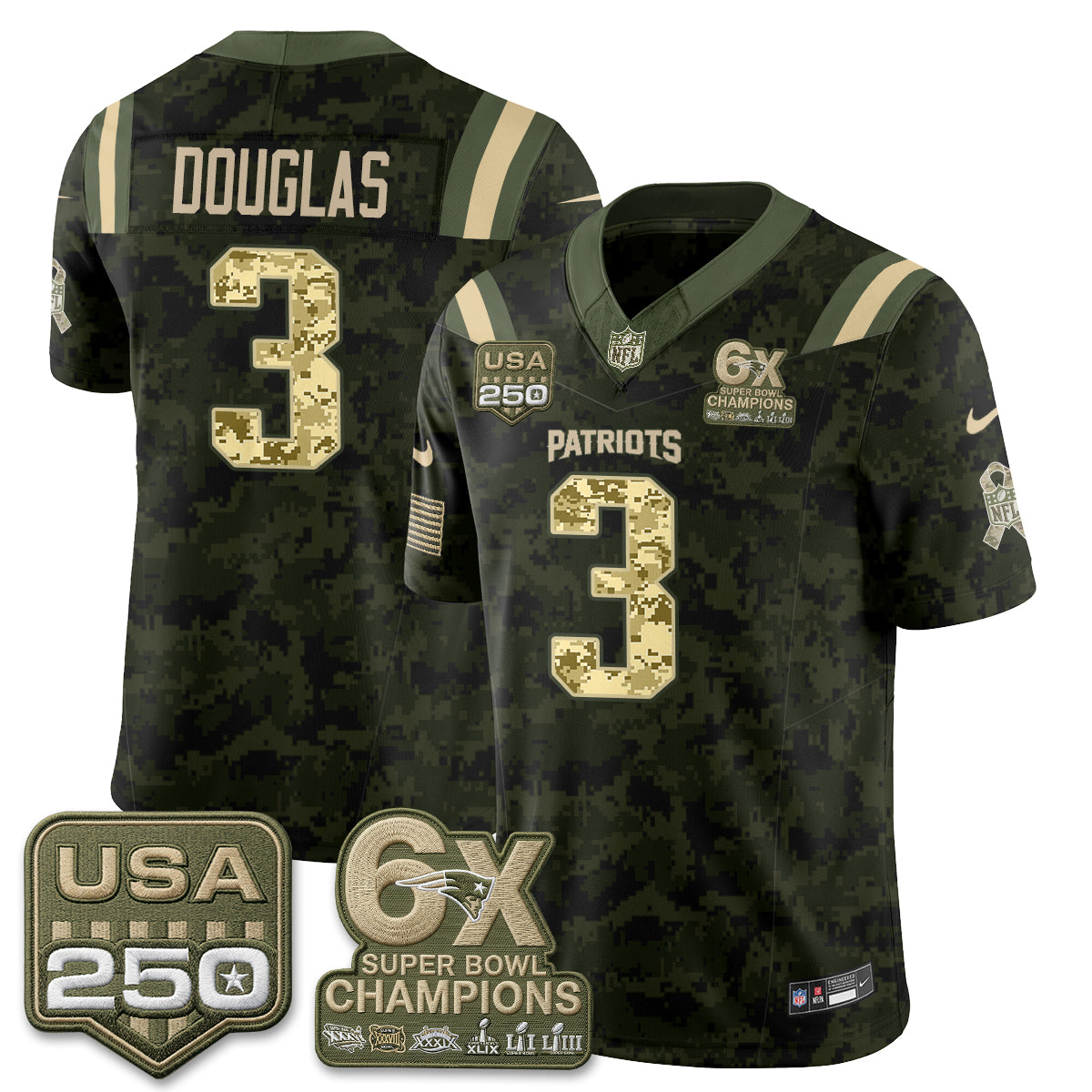NE 2026 Salute to Service Edition Vapor Jersey - Stitched