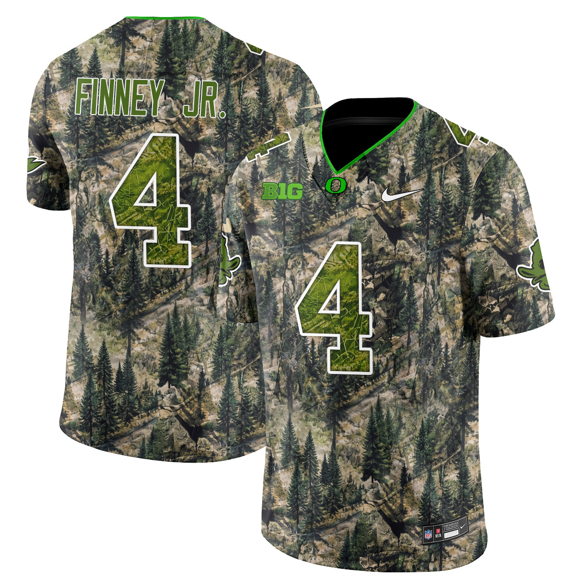 Oregon Ducks Camouflage 2026 Edition Vapor Jersey - Stitched