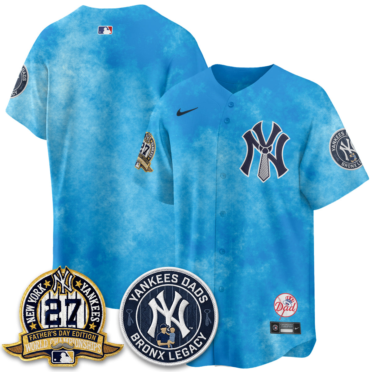 NYY Happy Father's Day 2026 Jersey - Stitched