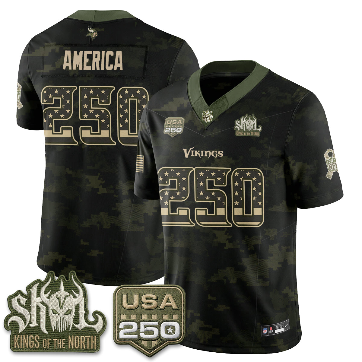 MIN 2026 Salute to Service Edition Vapor Jersey - Stitched