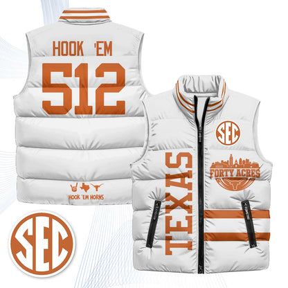 TEX "Forty Acres" Puffer Vest - Printed