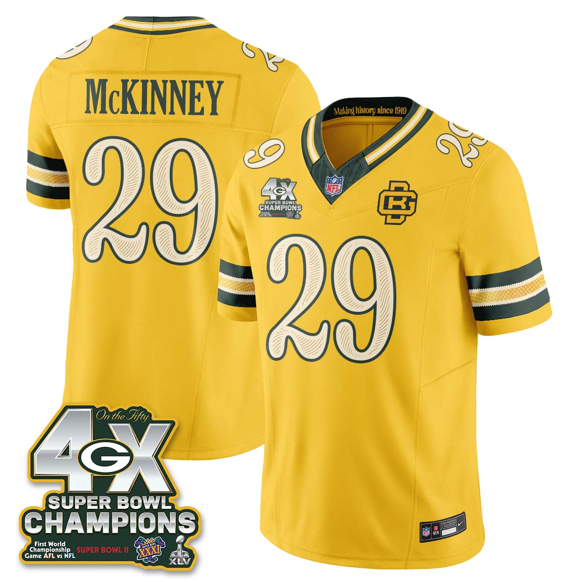 GB 2026 Rivalries 4X Champs Vapor Jersey - Stitched