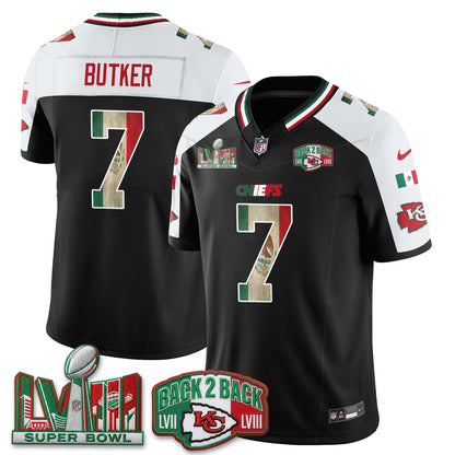 Kansas City Chiefs Mexico Edition Vapor Jersey - Stitched