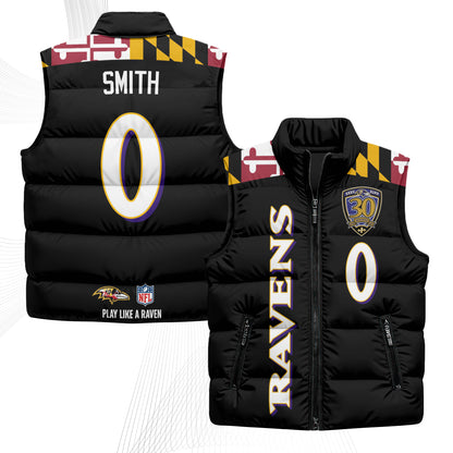 BAL Maryland Puffer Vest - Printed
