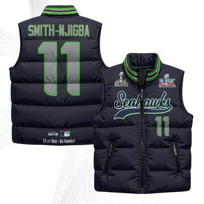 SEA S.Bowl Champs Puffer Vest - Printed