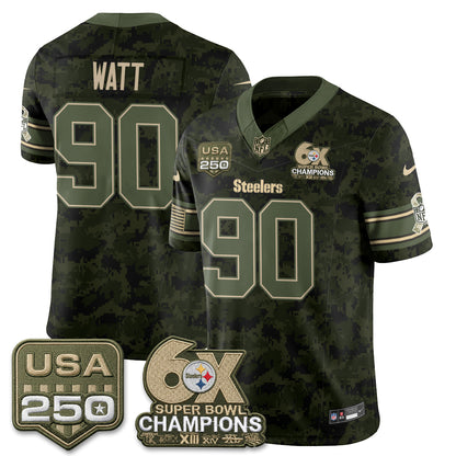 Pittsburgh Steelers 2026 Salute to Service Edition Vapor Jersey - Stitched