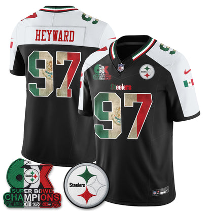 Pittsburgh Steelers Mexico Edition Vapor Jersey - Stitched