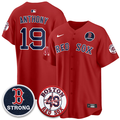 BOS Tim Wakefield Memorial Patch Vaper Premier Limited Jersey - All Stitched V2