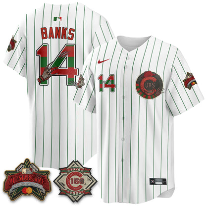 Chicago Cubs A Nightmare on Wrigley Field Edition Vapor Jersey - Stitched