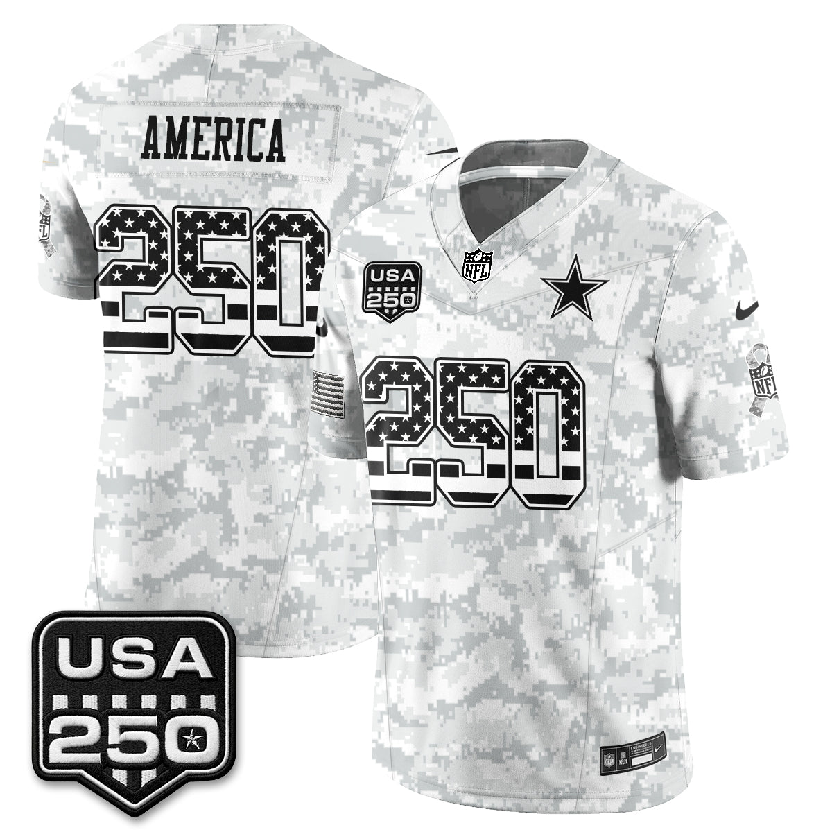 DAL 2026 Salute to Service Edition Vapor Jersey - Stitched