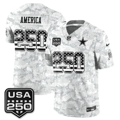 DAL 2026 Salute to Service Edition Vapor Jersey - Stitched