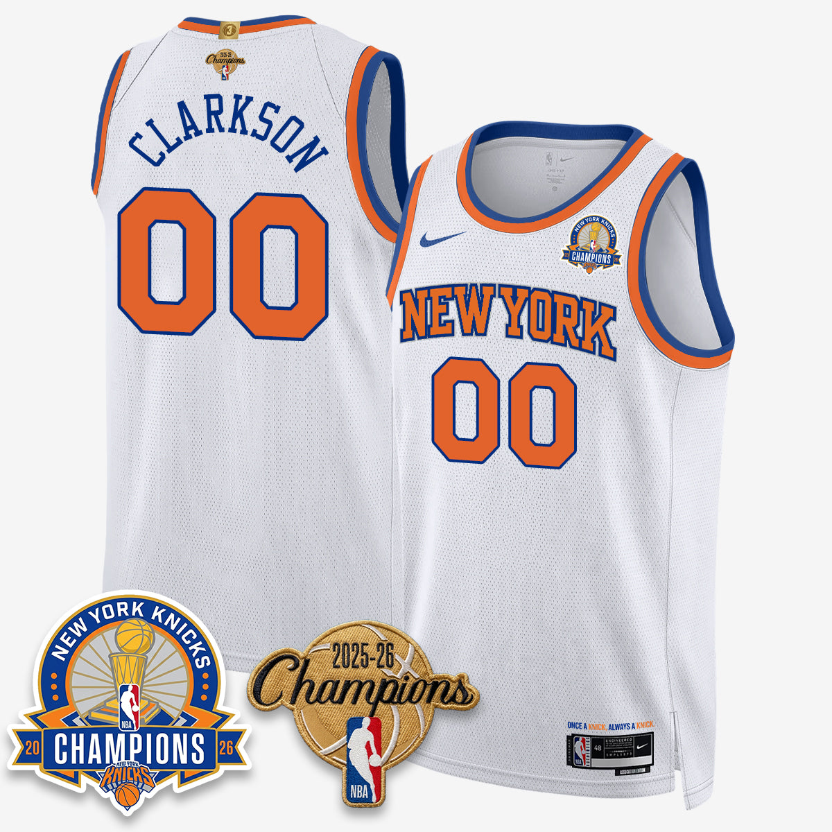 NYK 2026 Basketball Champions Special Edition Vapor Jersey V2- Stitched