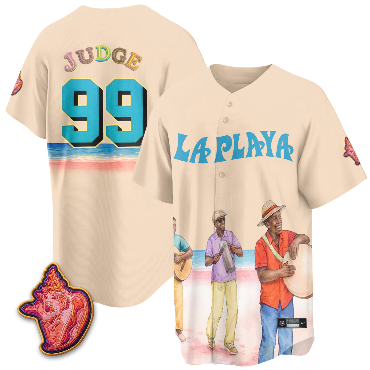 New York Yankees Beach Connect "La Playa" Edition Vapor Jersey- Patch Stitched