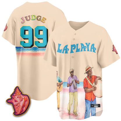 New York Yankees Beach Connect "La Playa" Edition Vapor Jersey- Patch Stitched