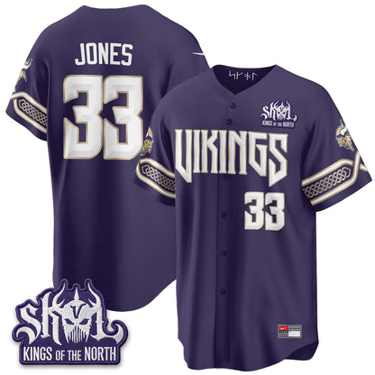 Minnesota Vikings 2026 Rivalries Edition Baseball Vapor Jersey - Stitched