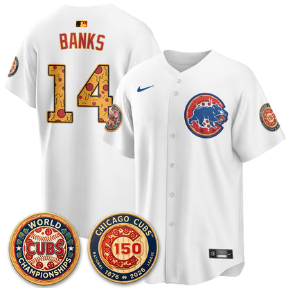 Chicago Cubs Deep Dish Pizza Vapor Limited Jersey - Stitched