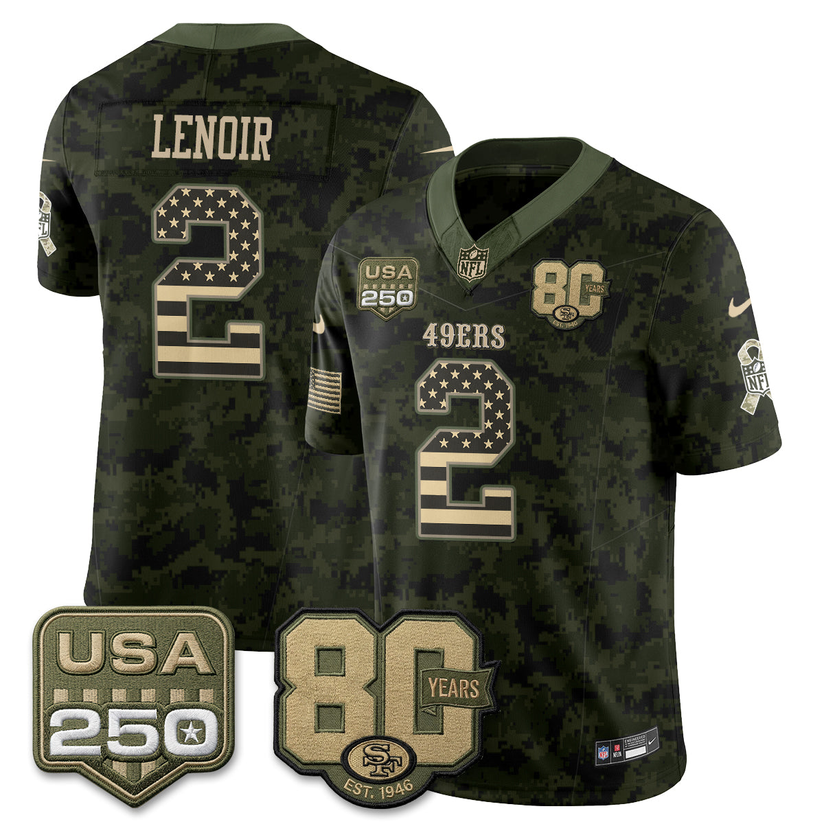 SF 2026 Salute to Service Edition Vapor Jersey - Stitched