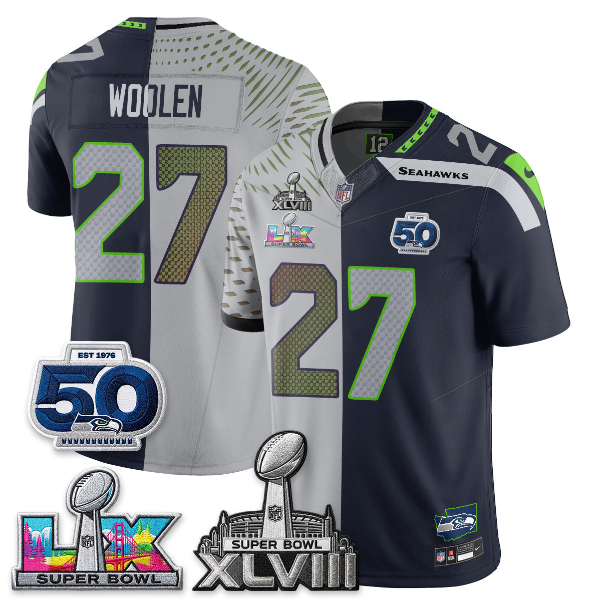 SEA SB LX Champs Split Edition Vapor Jersey - Stitch