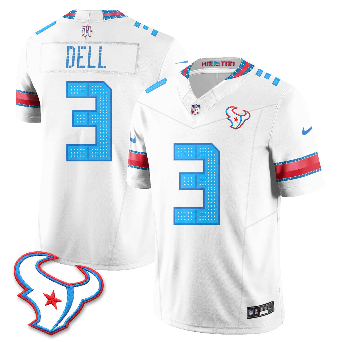 Houston Texans 2026 Rivalries Vapor Jersey - Stitched