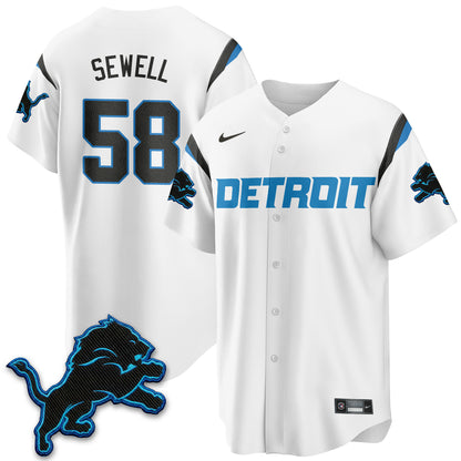 Detroit Lions 2026 Rivalries Baseball Vapor Jersey - Stitched