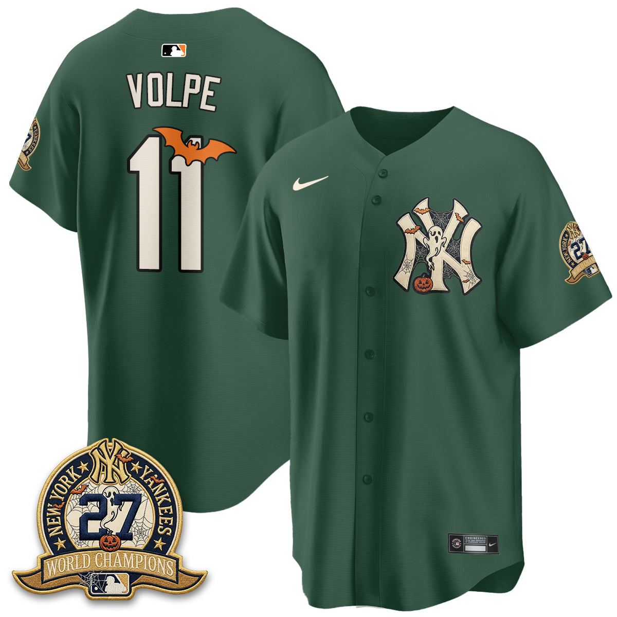 New York Yankees Halloween 2026 Vapor Limited Jersey - Stitched