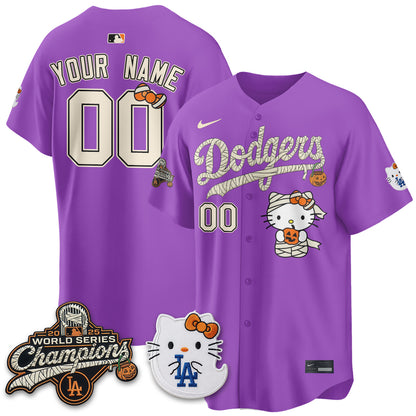Los Angeles Dodgers Halloween 2026 Vapor Custom Jersey V2- Stitched