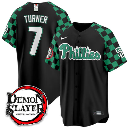 Philadelphia Phillies Demon Slayer Vapor Limited Jersey - Stitched