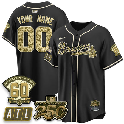 ATL Salute to Service 2026 Vapor Limited Custom Jersey - All Stitched