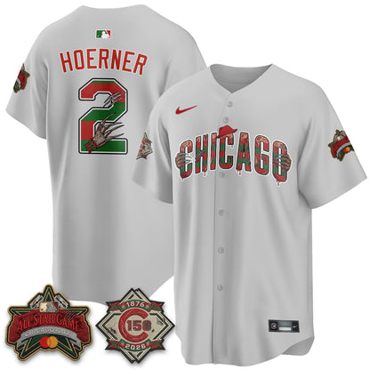 Chicago Cubs A Nightmare on Wrigley Field Edition Vapor Jersey - Stitched