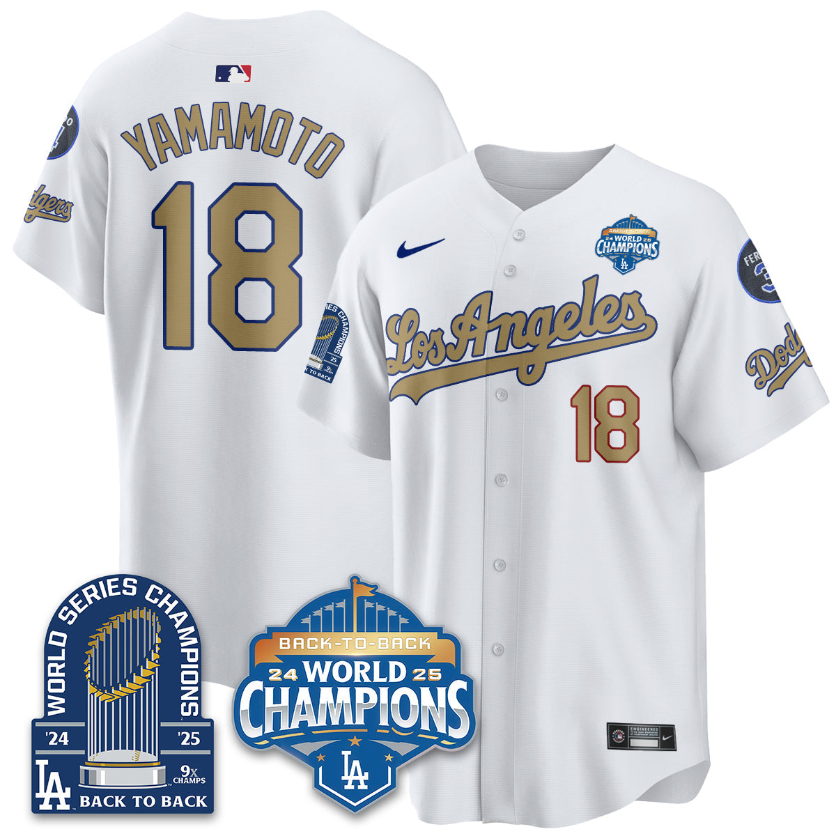 LAD Alternate  Vapor Limited Jersey - 9x Champs - All Stitched