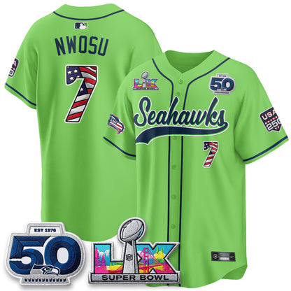 SEA SB LX Champs America Edition Vapor Baseball Jersey - Stitch
