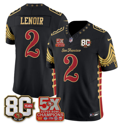 San Francisco 49ers Xmas Nutcracker Edition Vapor Jersey - Stitched